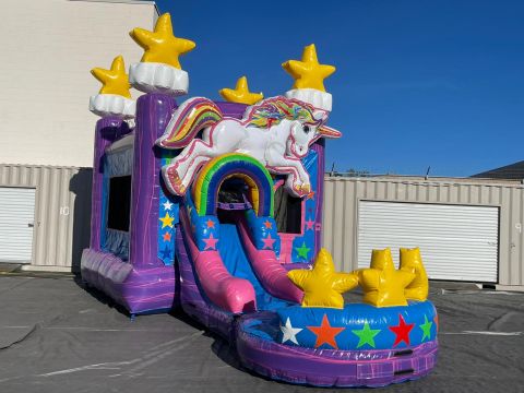 3 in 1 unicorn water slide combo (SKU W287)