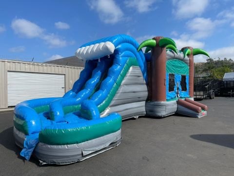 Dual Tropical Water Slide Combo (SKU w288)