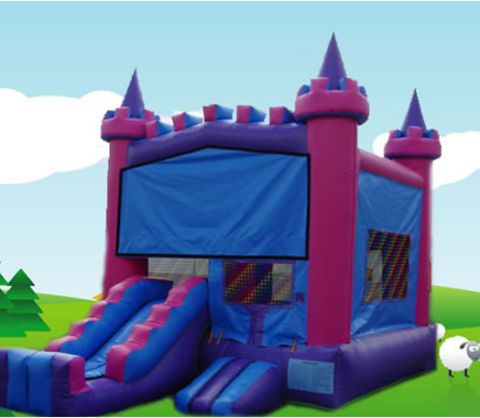 Purple Bounce House Jumper Rental in San Diego