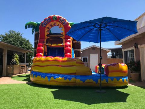 Fire and Ice Combo Water Slide Rental in San Diego