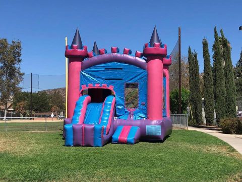 Pink Castle Combo Jumper 2 in 1 Rental in San Diego