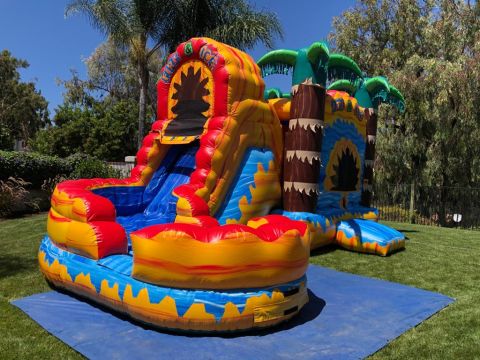 Fire and Ice Combo Dry Slide Rental in San Diego