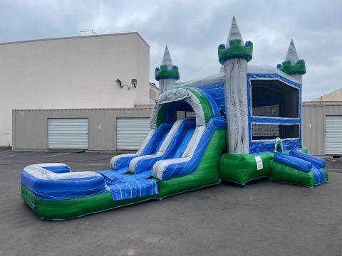 3 in 1 Dual lane castle Water Combo (sku W298)