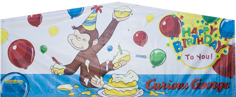 Curious George Module Art Banner Rental in San Diego