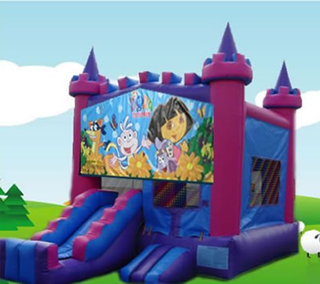Dora Bounce House Combo Jumper 2 in 1 Rental in San Diego