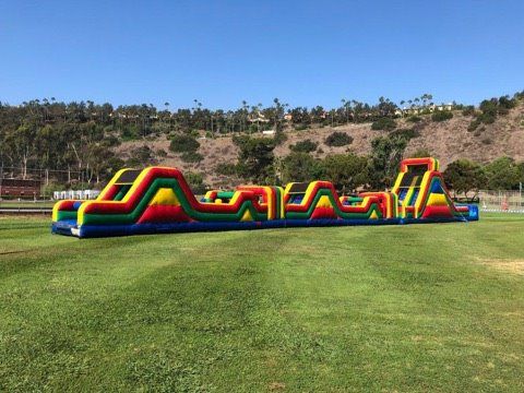 3 Piece Inline Giant Obstacle Course Rental in San Diego