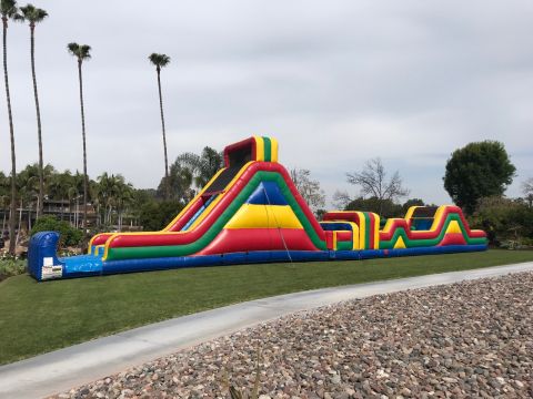 90 Ft Obstacle Course Jumper Rental in San Diego