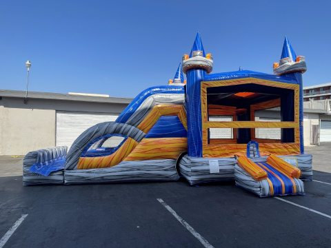 Large Dual Lane Castle Jumper Combo (sku C303)