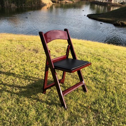 Mahogany Resin Chairs  Rental in San Diego