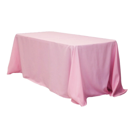 90"x132" Rectangular Tablecloth - Pink