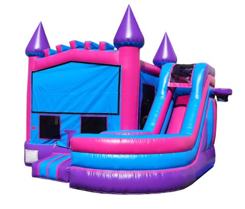 Pink Castle Combo Jumper Rental in San Diego