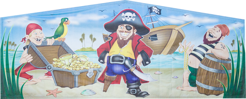 Pirate module art banner rental in San Diego