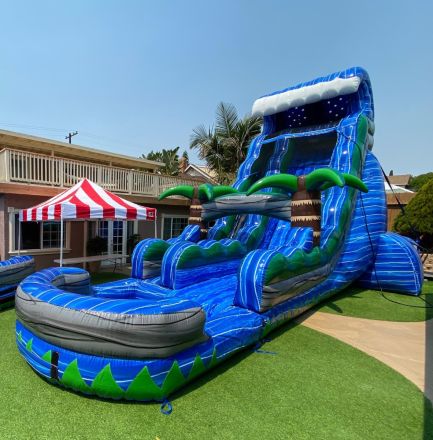 Single Lane Tsunami Water Slide (SKU W454)
