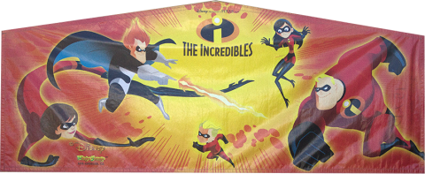 The Incredibles Module Art Banner Rental in San Diego