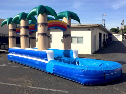 Single Lane Tropical Slip n Slide Rental in San Diego