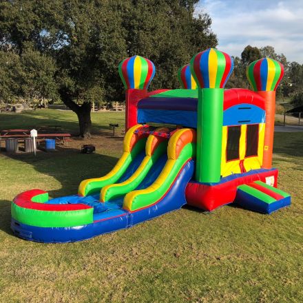 Dual Lane Balloon Water Slide Combo Jumper Rental in San Diego