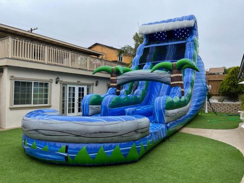Dual Lane Tsunami Water Slide (SKU W459)