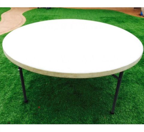 White Round Party Table  Rental in San Diego