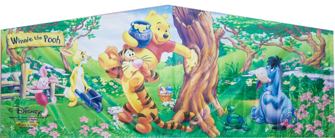 Winnie the Pooh Module Art Banner Rental in San Diego