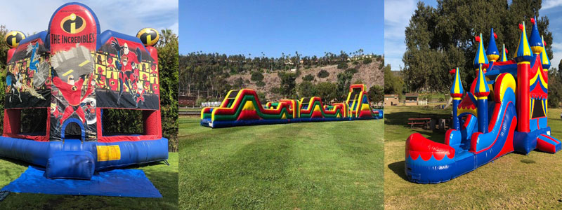 Jumpers, Obstacle Jumpers, and Water Slides Jumper Rentals in Chula Vista CA