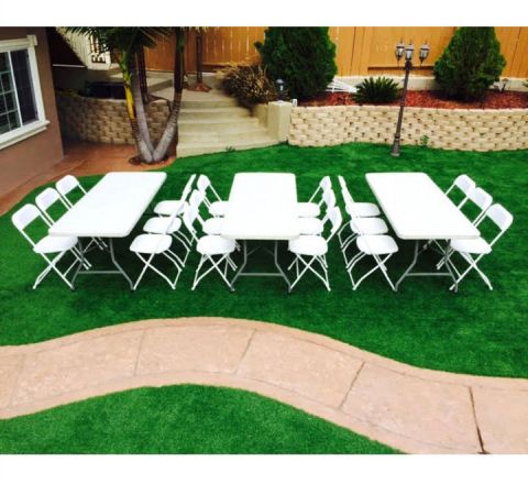 3 Tables & 18 Chairs Package Special Rental in San Diego