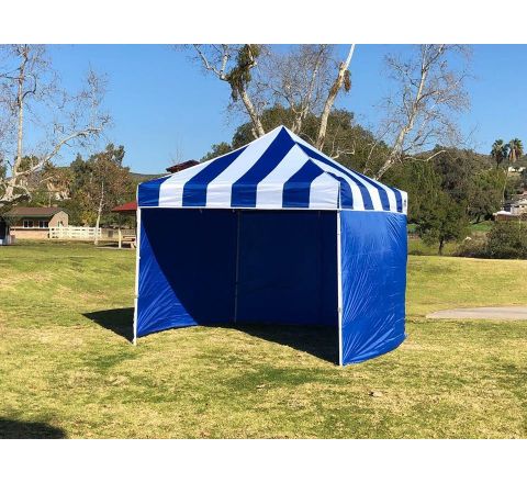 10x10 Blue Canopy with Walls Rental in San Diego