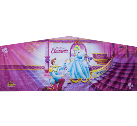 Cinderella Module Art Banner Rental in San Diego
