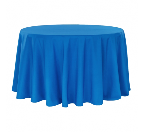 Tablecloth 132" Round - Royal Blue