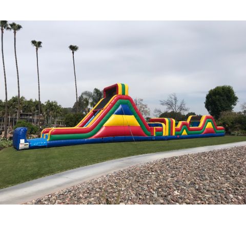90 Ft Obstacle Course Jumper Rental in San Diego