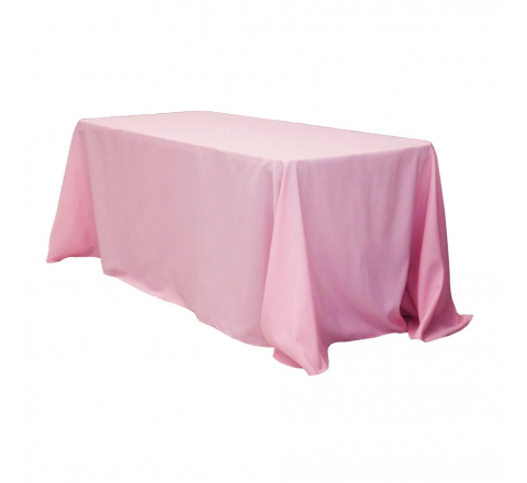 90"x132" Rectangular Tablecloth - Pink