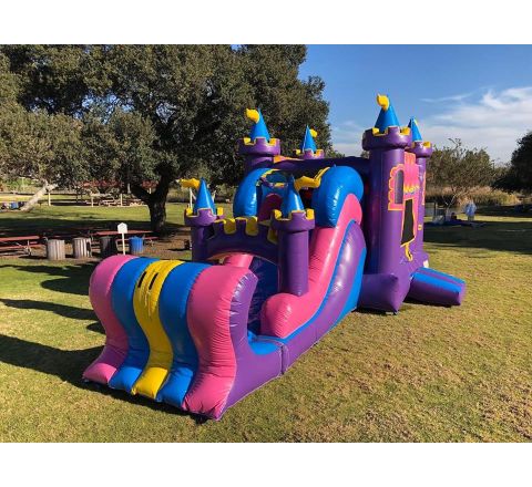 Queen Palace Combo Jumper Slide 4 in 1 Rental in San Diego