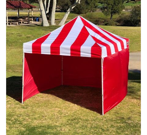 10x10 Red Canopy with Walls Rental in San Diego