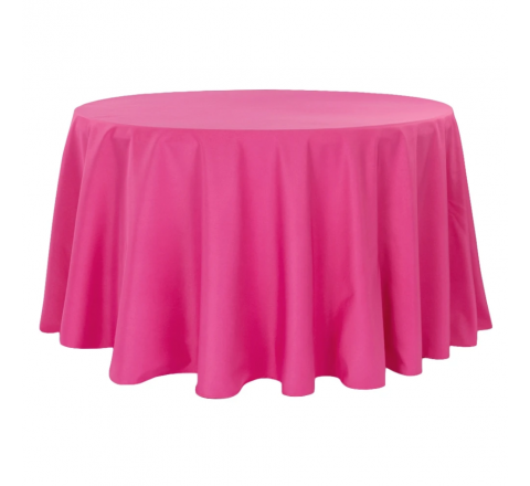 Tablecloth 108" Round - Fuchsia