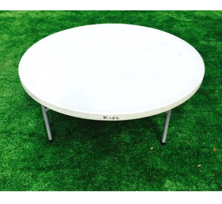 Kids Round Party Table 2 High Jump, Round Tables For Kids